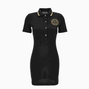 Versace Jeans Couture Abito polo mini con emblema V di Versace Jeans Couture.