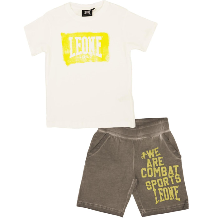 Conjunto completo con logo grande para niño.