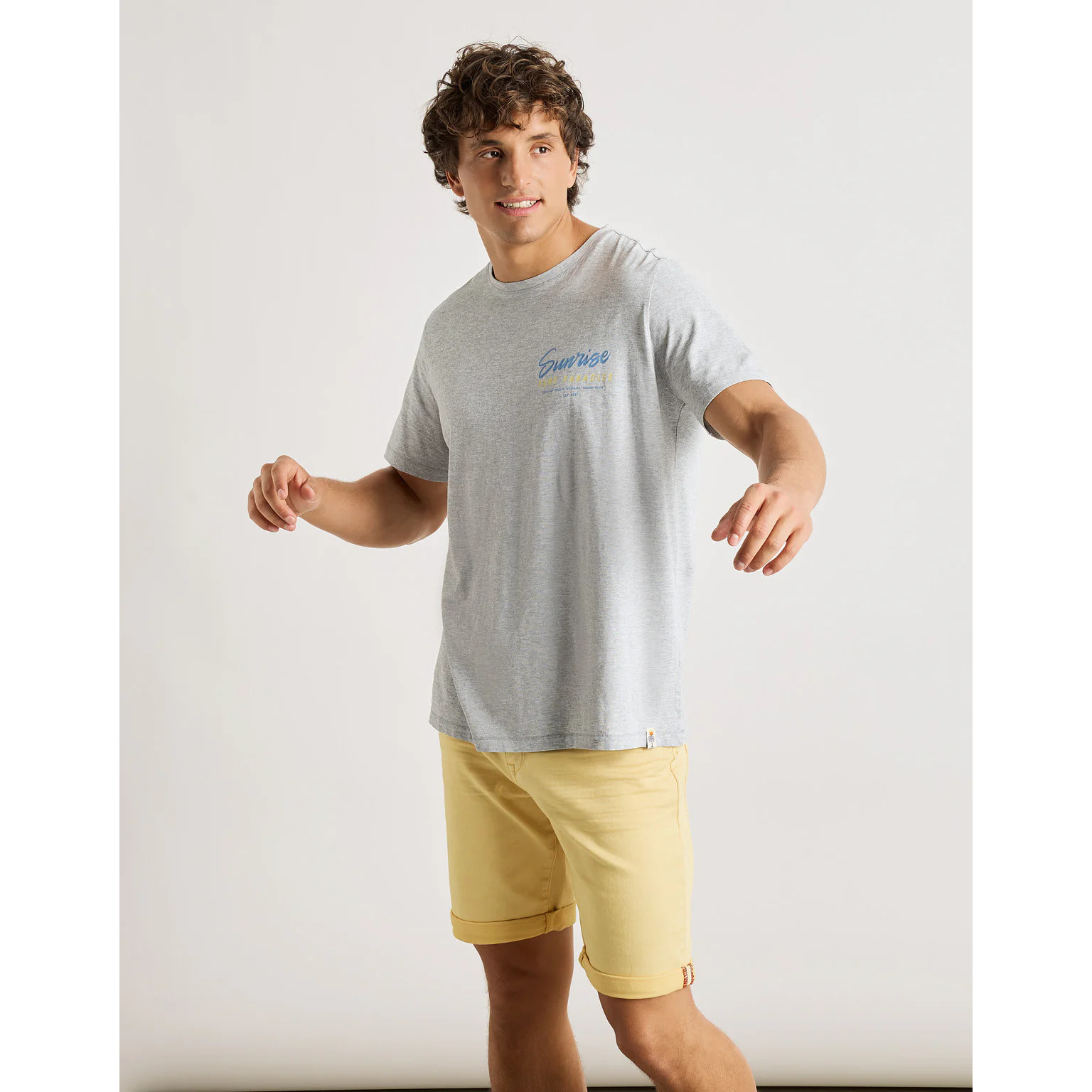 Camiseta Manga Corta Gris - Sundaise