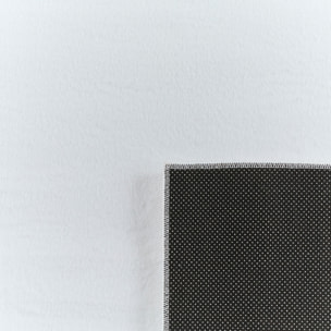 NUBE - Tapis doux et moelleux à poils courts blanc - NUB6000BLA