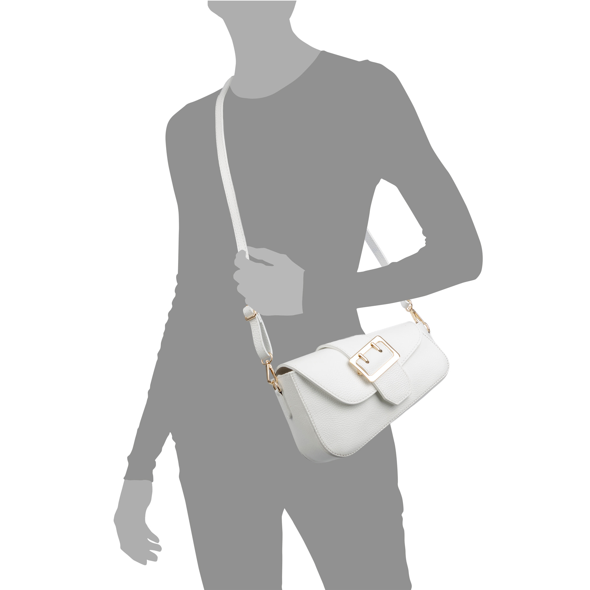 Barzago Borsa a spalla Donna. Vera pelle Dollaro