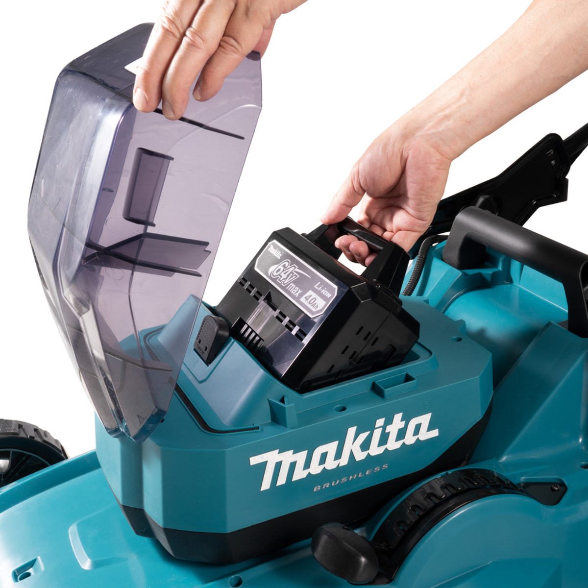 Tondeuse 48 cm 64V max XPT - MAKITA - avec 1 batterie 40V 4.0Ah - chargeur - LM001JM101