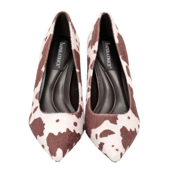 Decolletè in tessuto cavallino