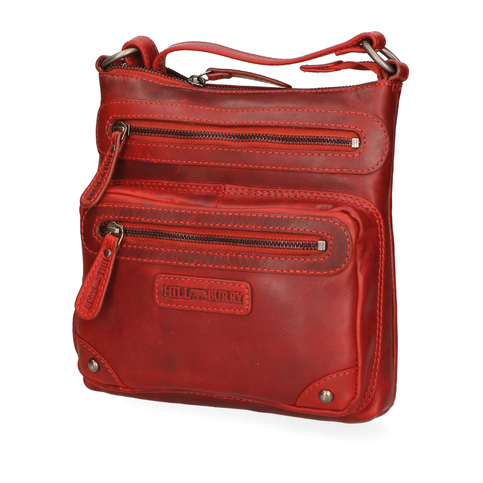 Borsa a tracolla da uomo In Vera pelle Made in Italy 22x23x5 cm