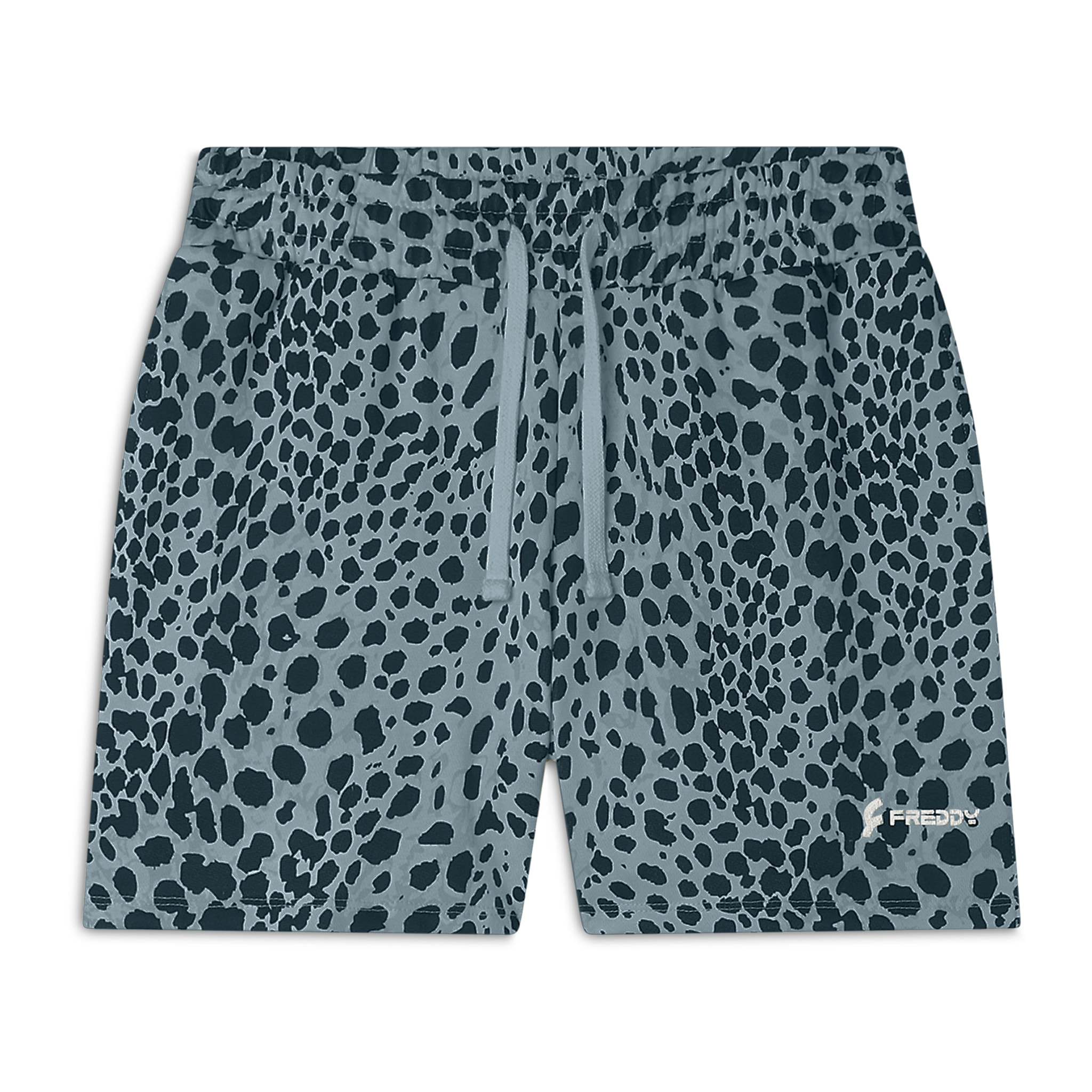 Pantaloncini animalier regular fit in french terry