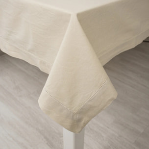 Mantel algodón orgánico beige