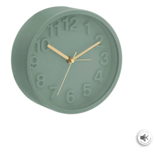 Réveil "Alvin" 13x13cm