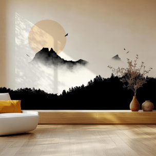 Papier peint Vol au dessus du Pic du Midi d' Ossau Intissé