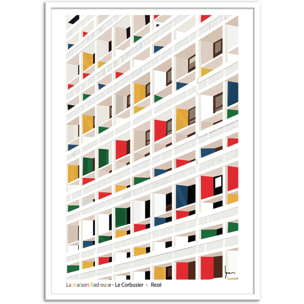 Affiche - La cité radieuse - LPX Illustration