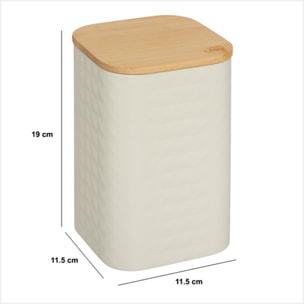 Boîte de conservation "Sensia" en métal 2L