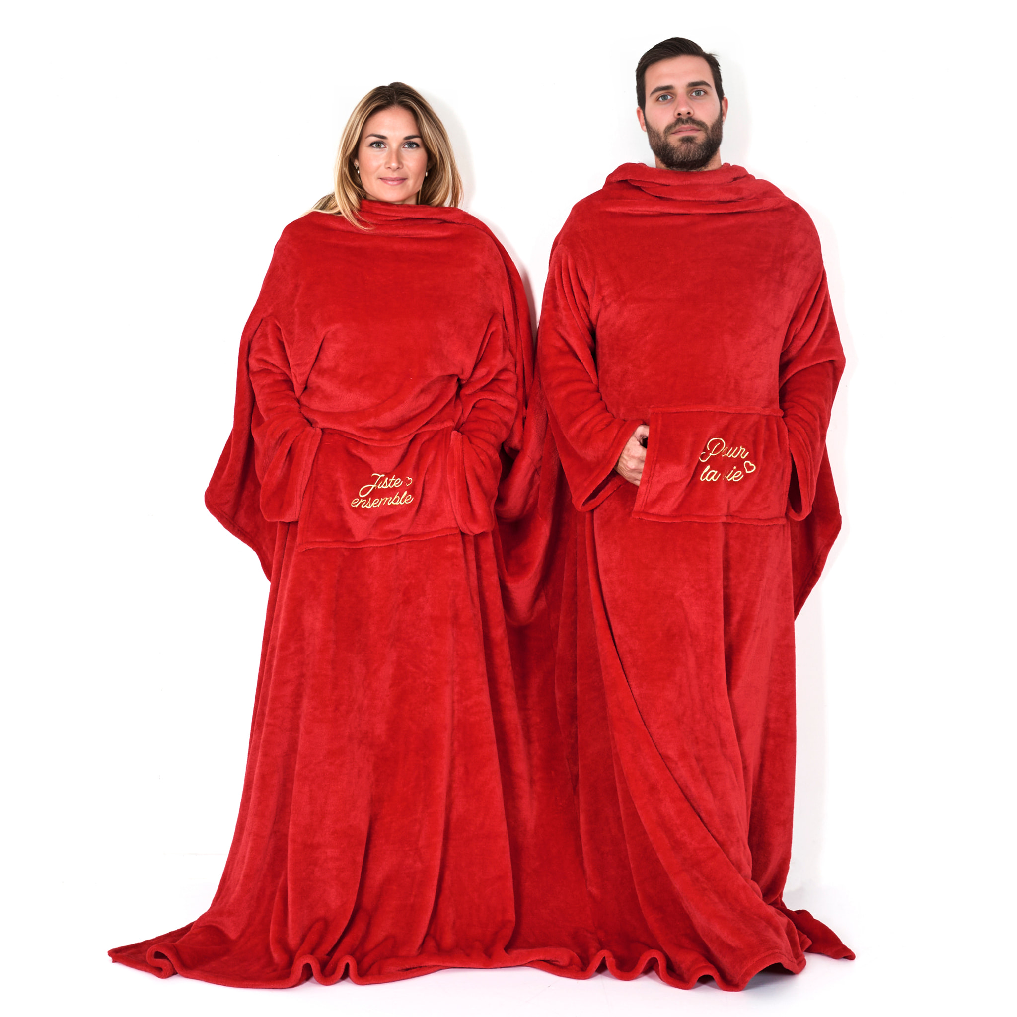 Plaid - THE CONCEPT FACTORY - Plaid Double Pour La Vie - Doux - Avec Manches