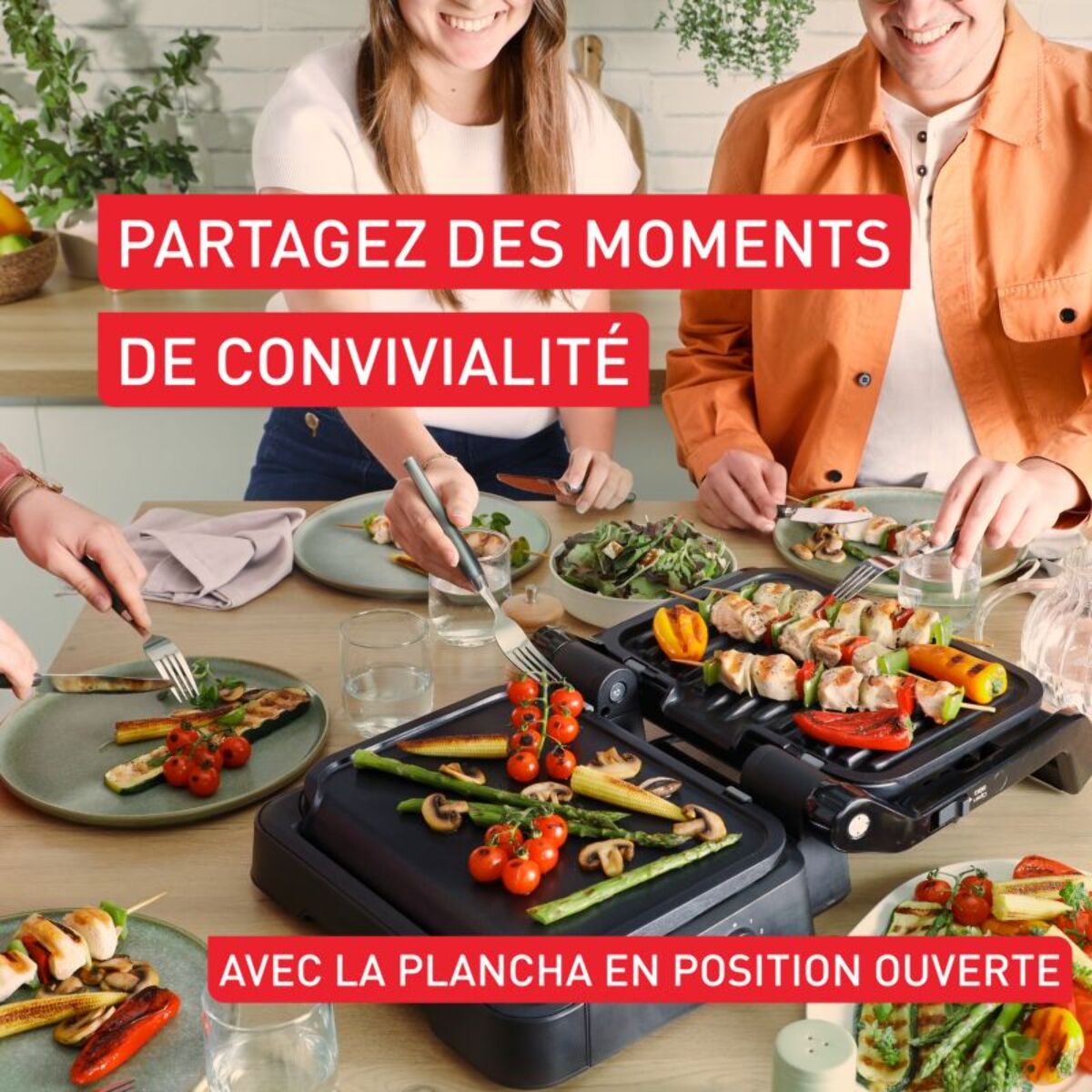 Plancha électrique TEFAL OptiGrill GC7758E0