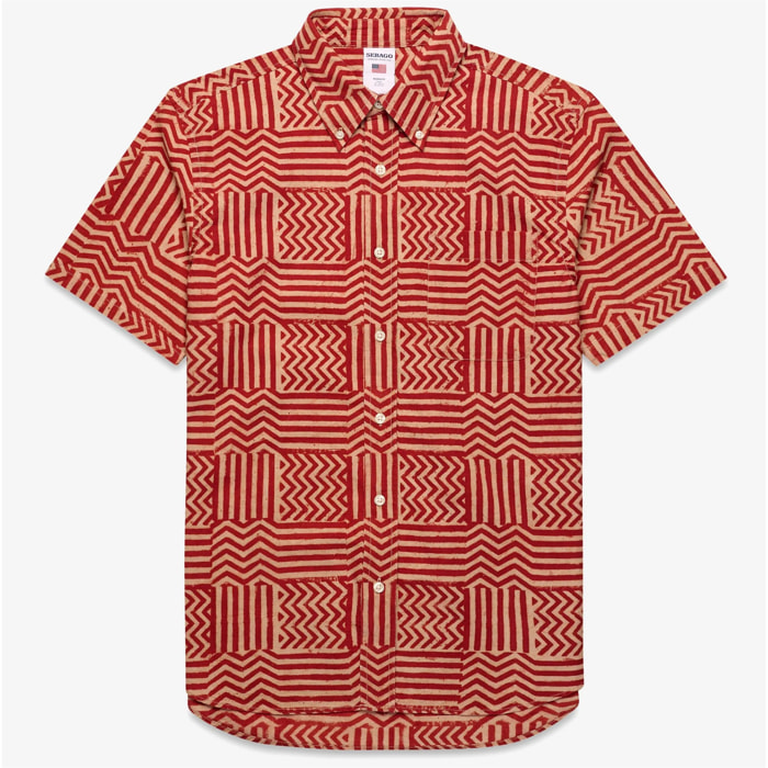 Camicie Sebago Uomo Donna Rosso DUCKTRAPRIVER