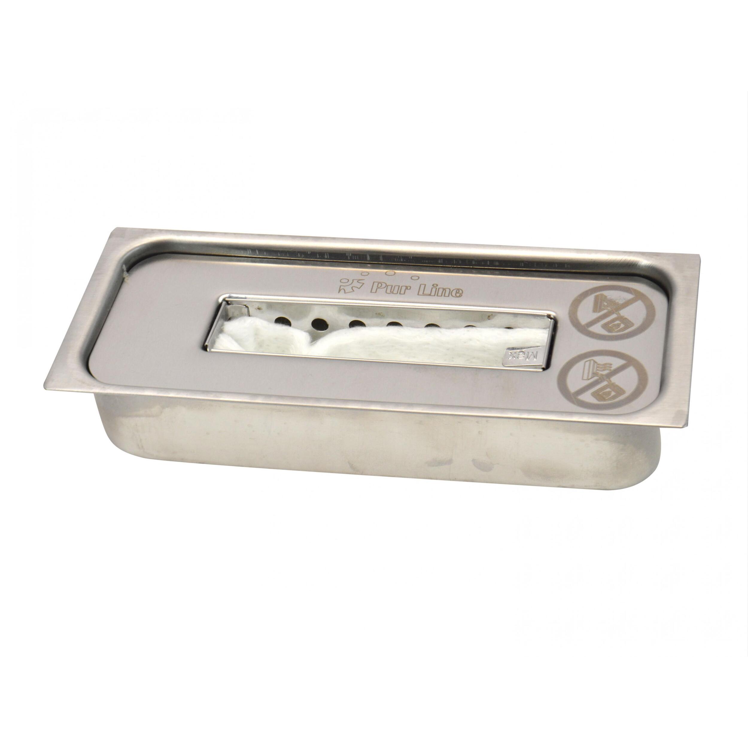 Cheminée à l'éthanol de table avec deux abat-jours en verre trempé