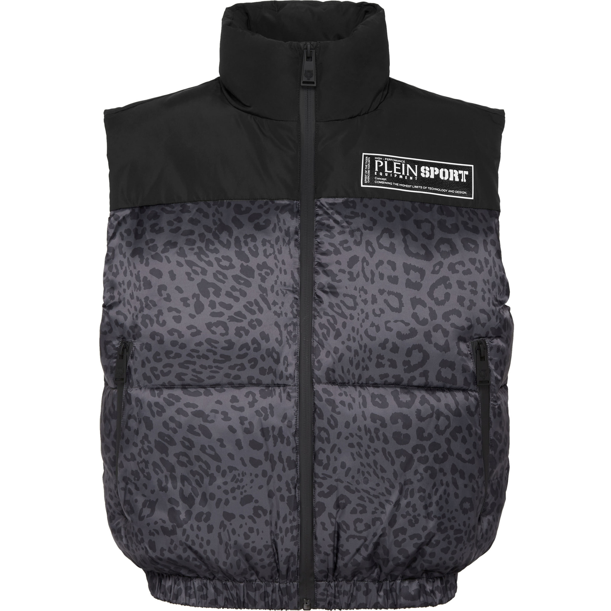 PLEIN SPORT Gilet corto LEOPARD