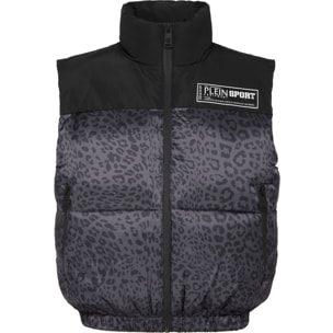 PLEIN SPORT Gilet corto LEOPARD