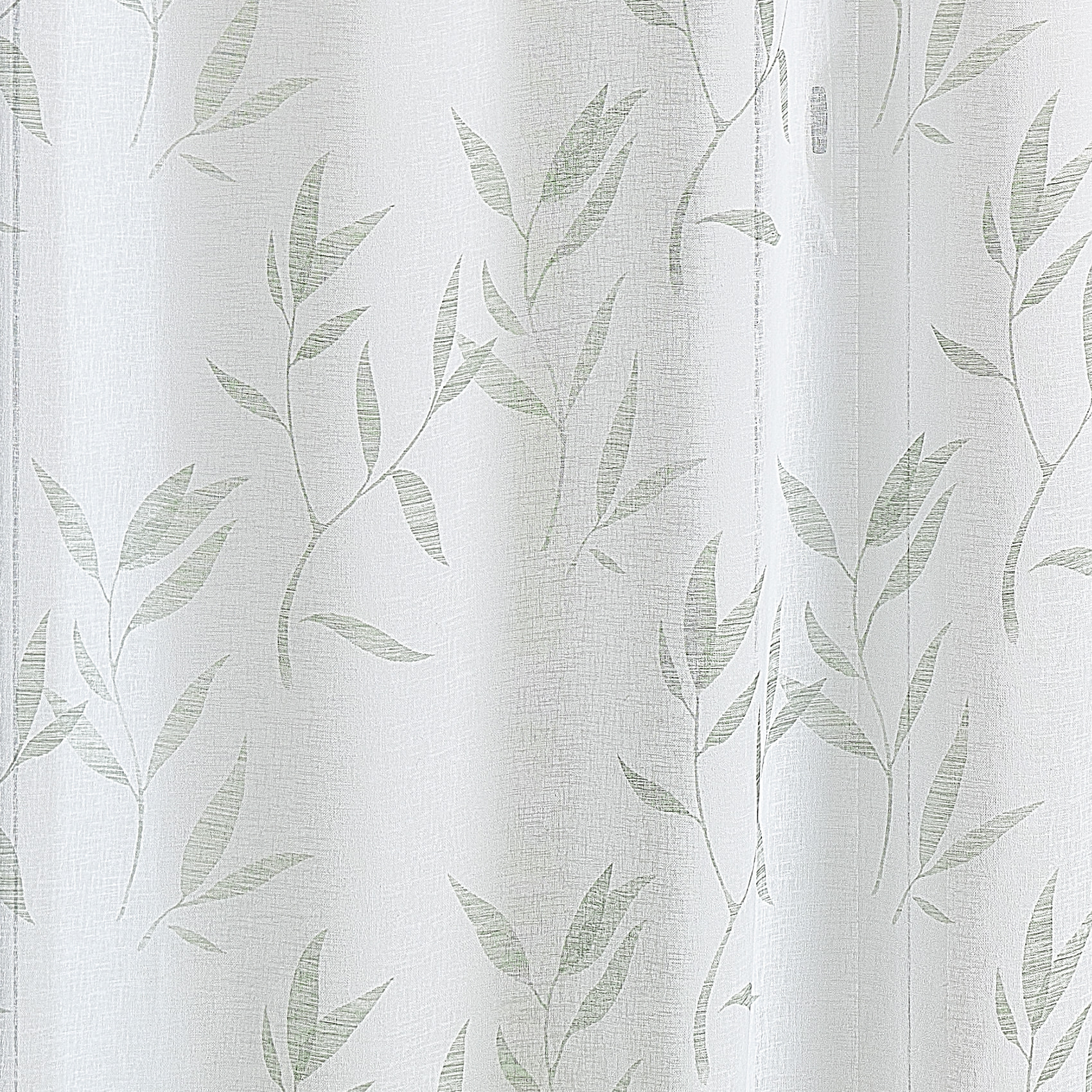 Voilage imprimé 'Bambou' - Vert Olive