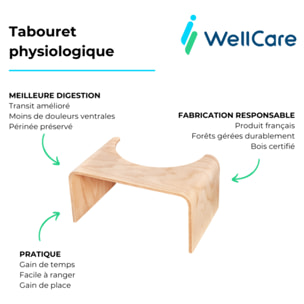 Pack WC sans bride O novo avec abattant frein de chute + bâti-support sol et mur Viconnect PRO + plaque Chromé   + Tabouret bois