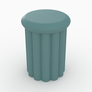 Table d'appoint ronde en métal bleu D37 cm - Aglaé