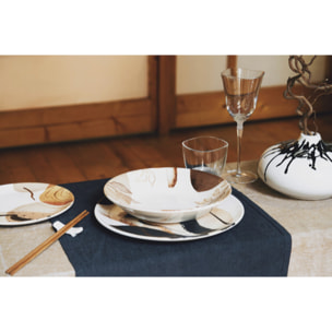 Set 6 piatti da frutta Sumi in ceramica sottosmalto