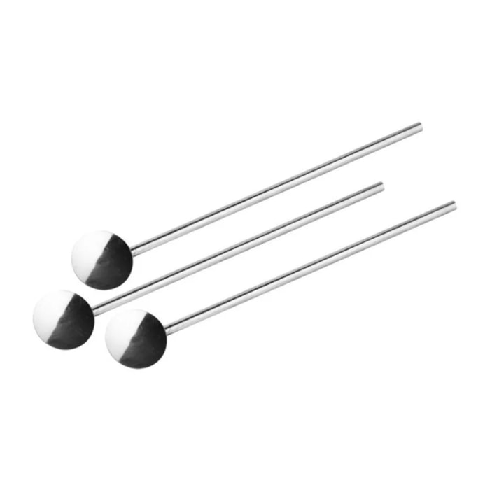 Lot de 3 cuillères à paille réemployables 18 cm Fackelmann Bar Concept