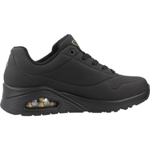 Sneakers De  Mujer Uno - Golden Heart Negro