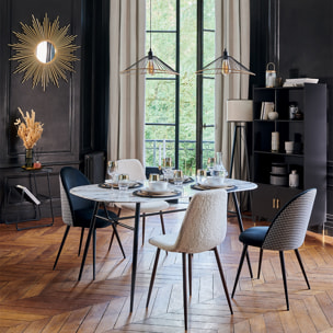 Suspension "Alara" - noir - métal filaire D45 cm