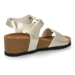 Sandalia cómoda cuña mujer cierre autoaderente