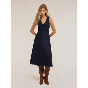 Motivi - Vestito midi in denim - Blu