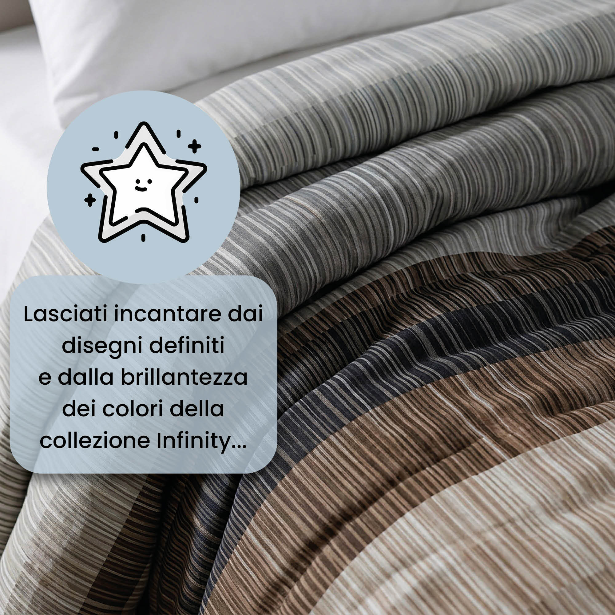 TRAPUNTA INVERNALE INFINITY - 300gr - 100% Microfibra - Made in Italy