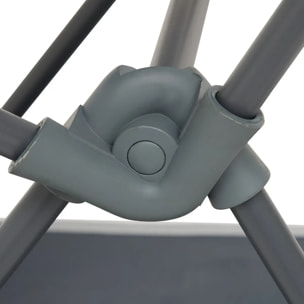 Chaise camping pliable gris