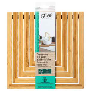Dessous de plat extensible Bambou