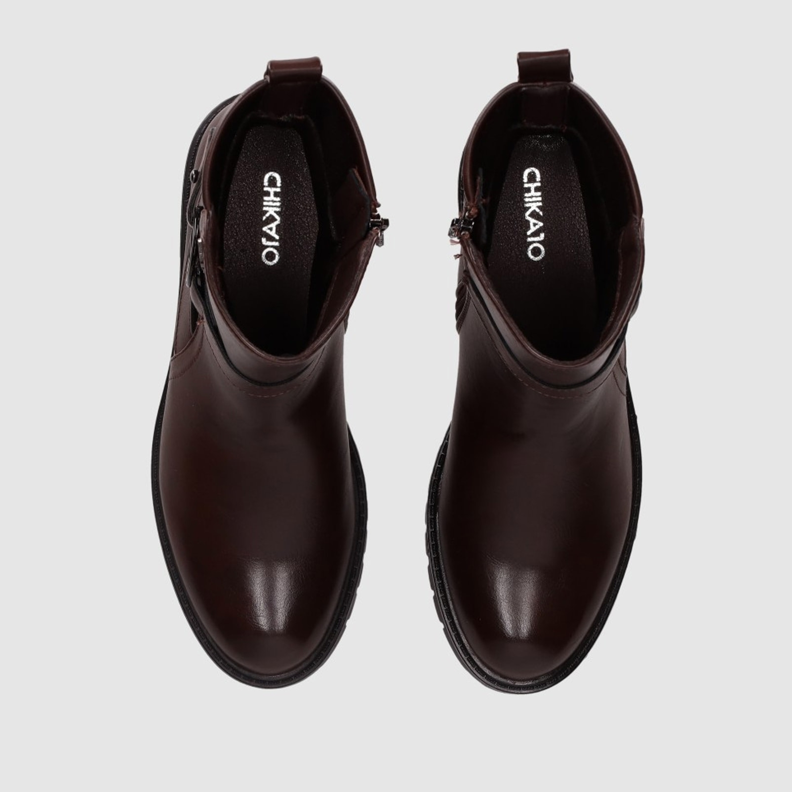 Botines - Marron/Dk.Brown - Tacón: Bajo