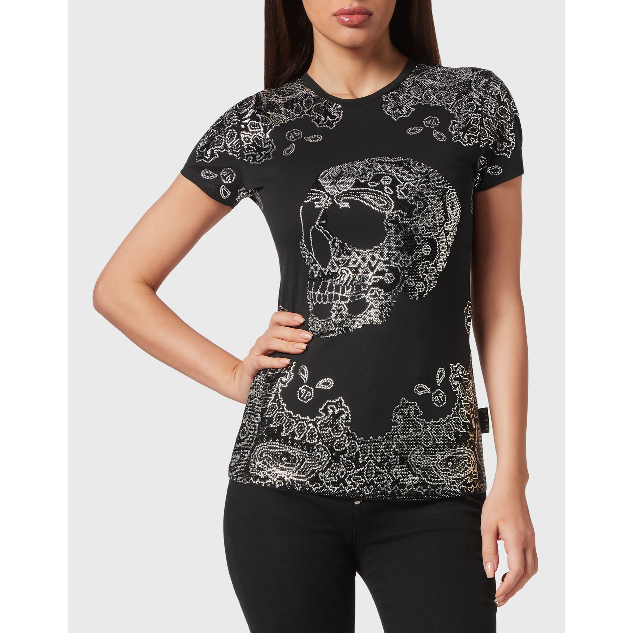 PHILIPP PLEIN T-Shirt Round Neck PAISLEY