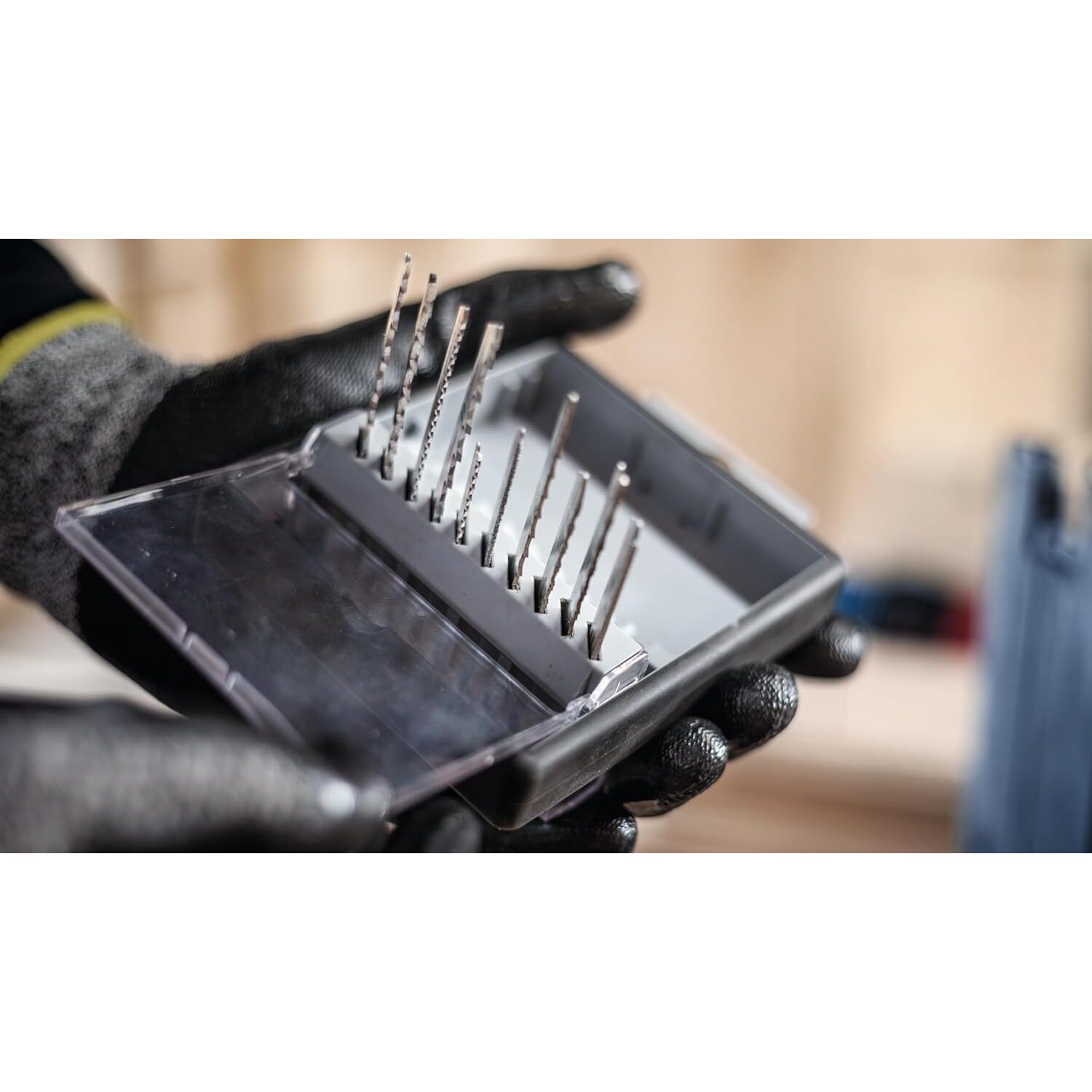 Coffret Pro 10 lames de scie sauteuse pour bois dur et stratifié 83 mm - BOSCH - 2607011941