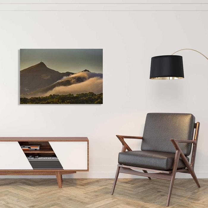 Tableau la montagne de la rhune Toile imprimée
