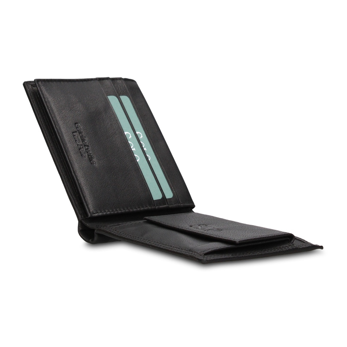 Portafoglio uomo in vera pelle - Modello Eldrin Prime - Casual - 12.5 x 9.5 x 2.0 cm