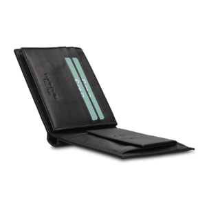 Portafoglio uomo in vera pelle - Modello Eldrin Prime - Casual - 12.5 x 9.5 x 2.0 cm