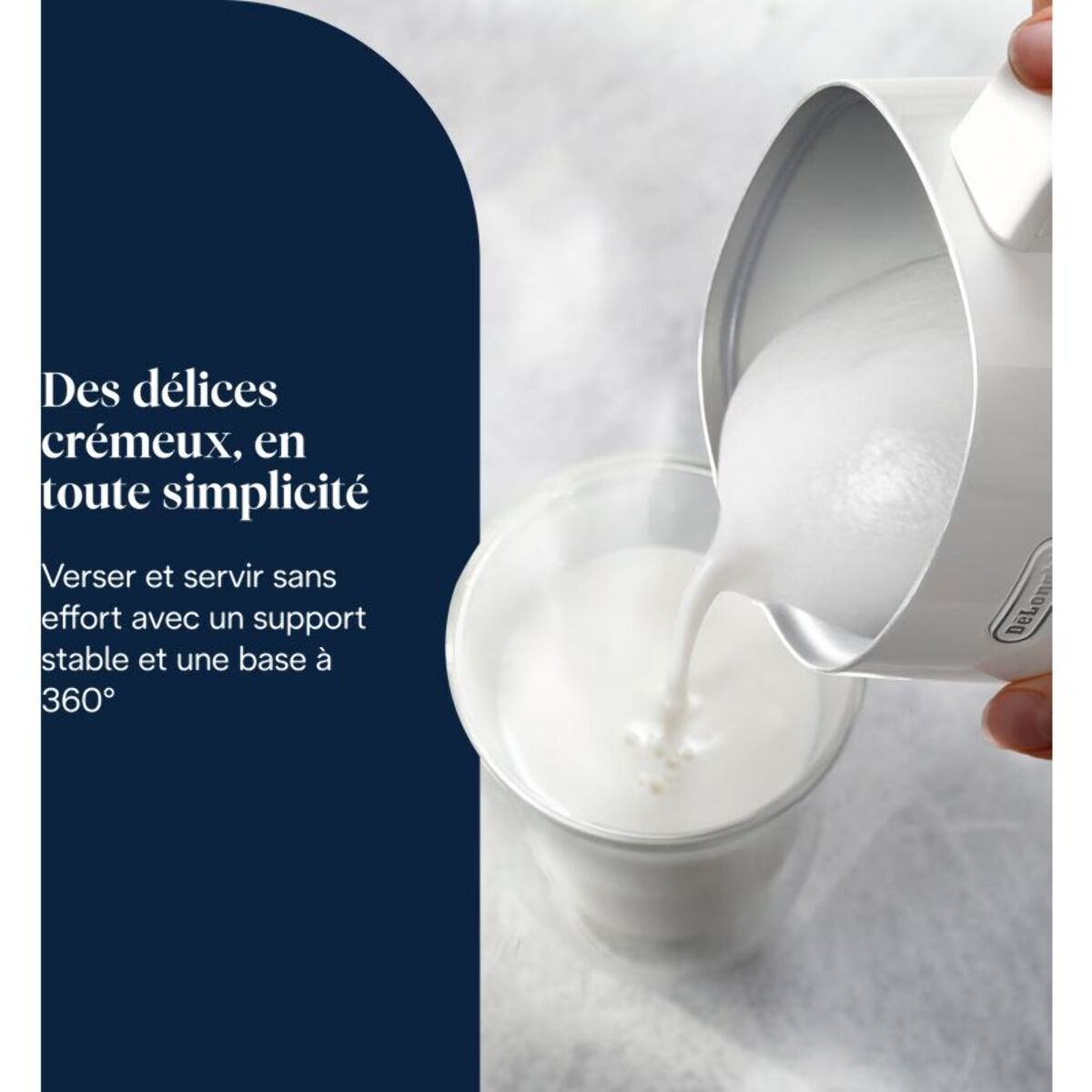 Mousseur à lait DELONGHI LatteMix Métal EMF3.W