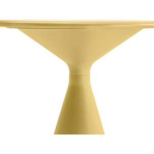 Table haute bistro de jardin ⌀80 cm "Néora" - Jaune