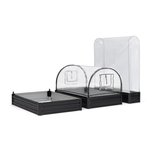Carrés et serres de potager kit complet en métal