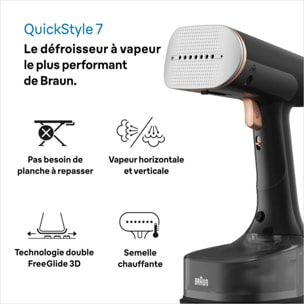 Défroisseur vapeur BRAUN vapeur QuickStyle 7 GS7077BK