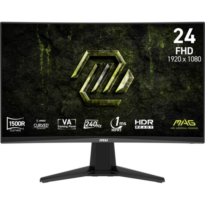 Ecran PC Gamer MSI MAG 245C 24" VA Full HD 240 Hz HDR 2x HDMI 2.1