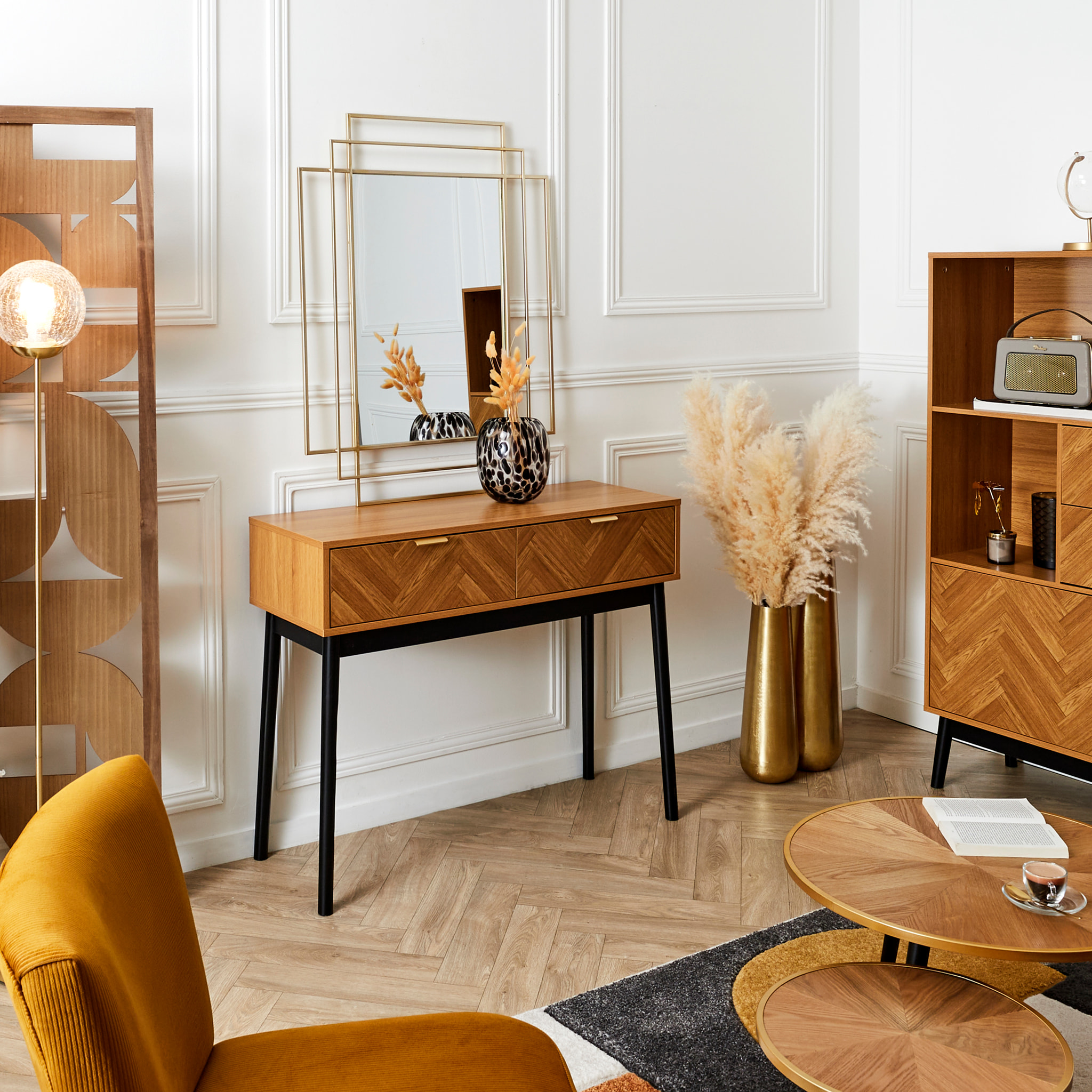 Console - HOME DECO FACTORY - Felix - Marron