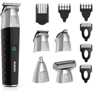 Tondeuse multi usages BABYLISS 11 en 1 MT812E, 4 hauteurs de coupe, précision 0,5 mm, autonomie 240 mn