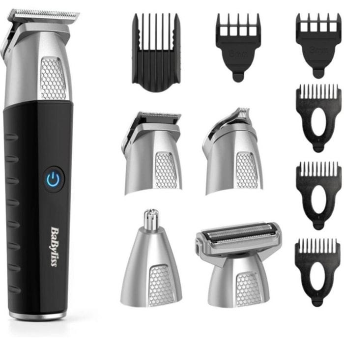 Tondeuse multi usages BABYLISS 11 en 1 MT812E, 4 hauteurs de coupe, précision 0,5 mm, autonomie 240 mn