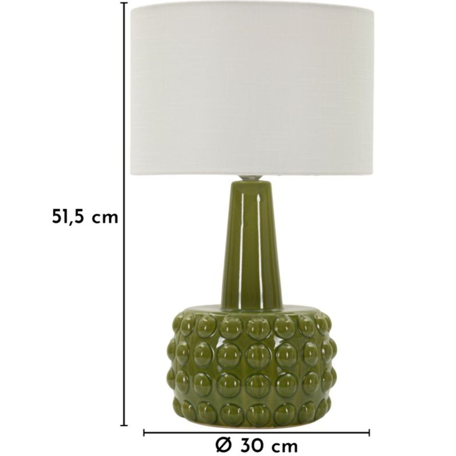 LAMPADA DA TAVOLO GRESS VERDE CM Ø 30X51,5