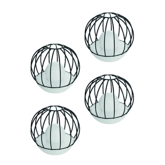 Solar deco ball - Pack de 4 lampes