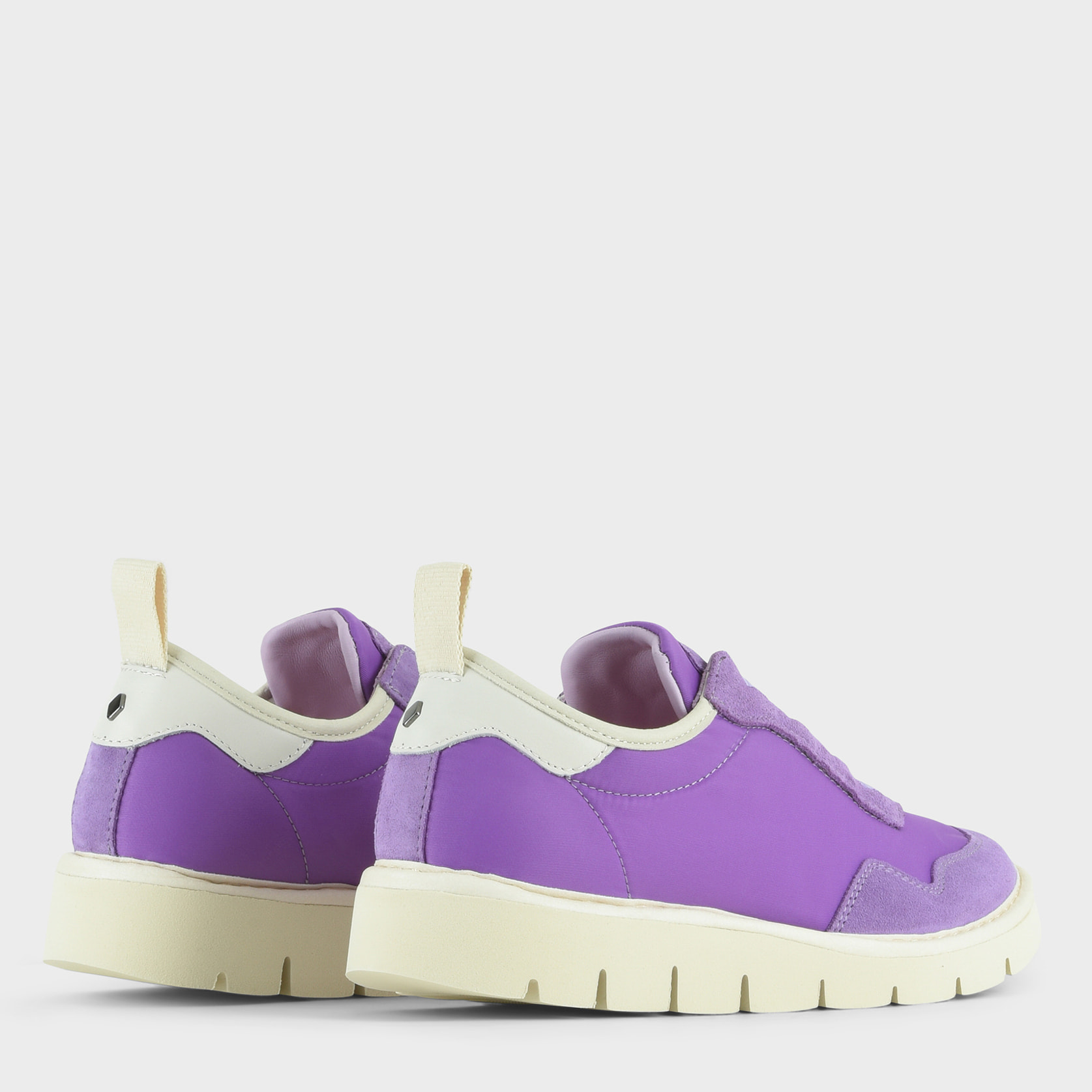 SLIP ON P05 DONNA IN NYLON E SUEDE VIOLA