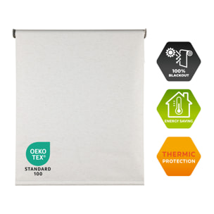 Estor motorizado BLACKOUT PRO Blanco-Lino
